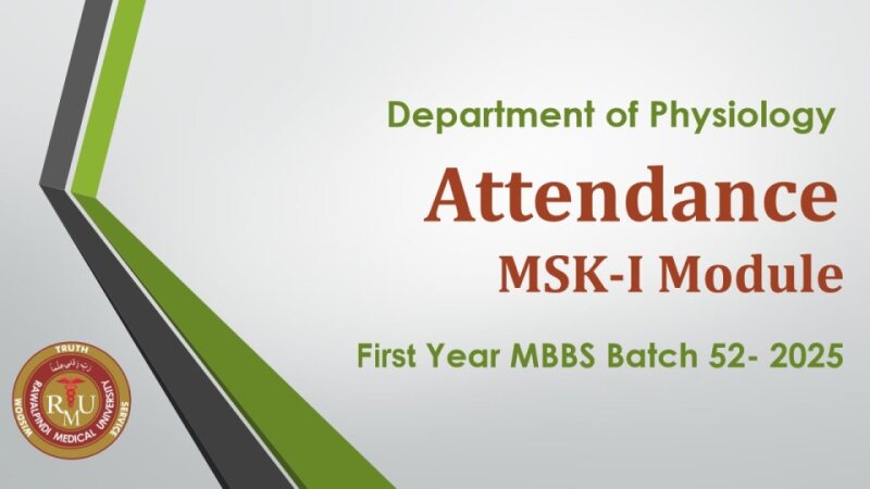 MSK-I Module Attendance for First Year MBBS Batch 52- 2025.pdf