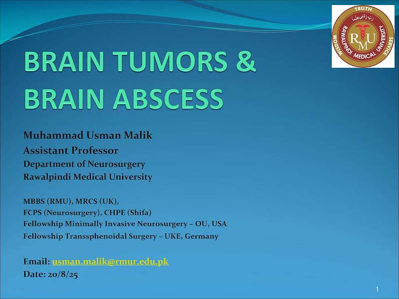 Brain Tumors Supratent model lecture 2025.pptx