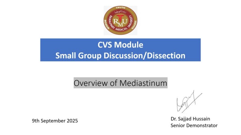 overview mediastinum- Dr. Sajjad Hussain.pptx