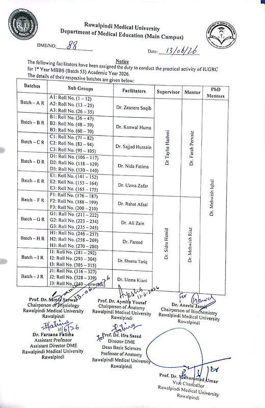 1st Year Updated Batches 2026.jfif