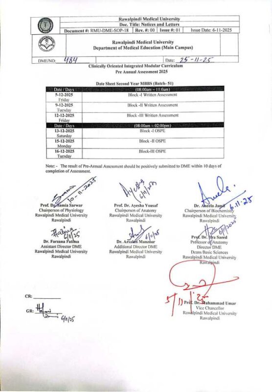 Pre Annual Datesheet 2nd Year MBBS (Batch-51).jfif