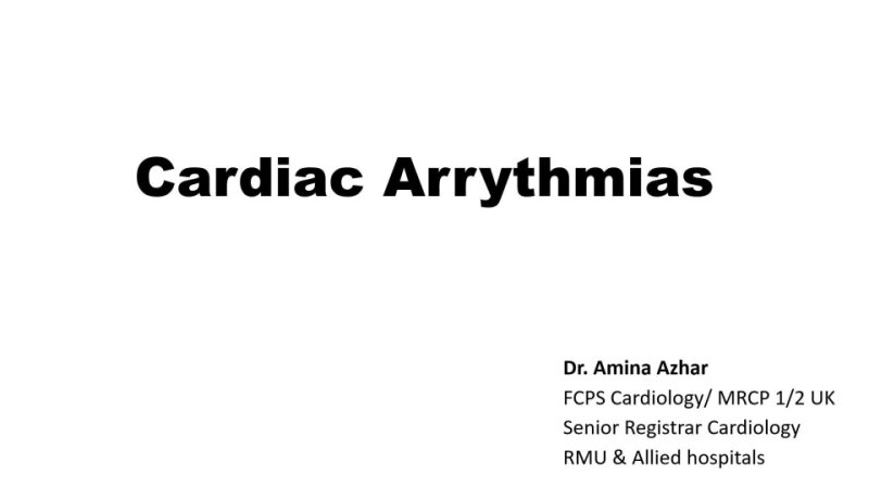 Cardiac Arrythmias .pptx