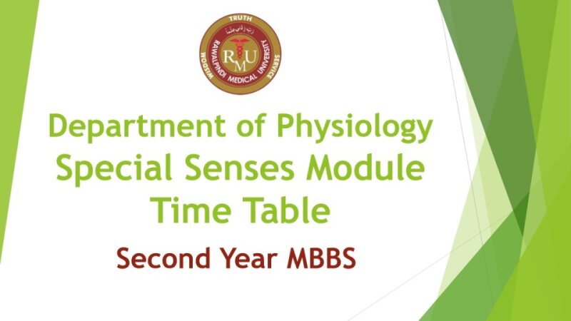 Special Senses Module Time Table for Second Year MBBS 2025.pdf
