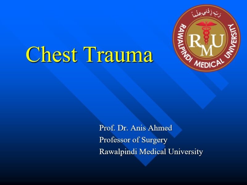 Chest Trauma By Prof. Anis Ahmed.pdf