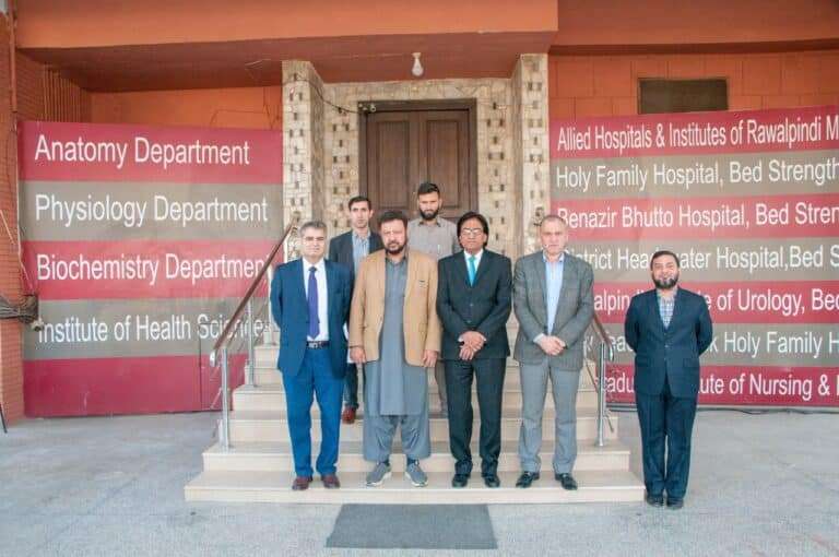 GB team visiting RMU & Health minister signing MOU for starting of Training of postgra ( (14)