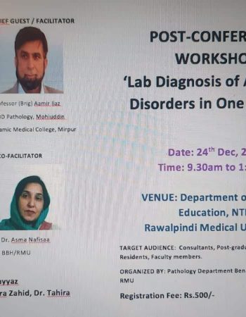 Post conference workshop lab diagnosis of Acid Base Disorders in one minute